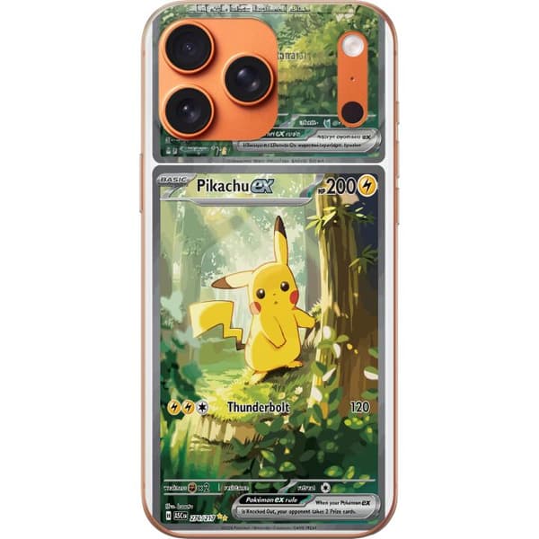 Kompatibelt Mobilskal till Apple iPhone 17 Pro Max Pikachu grön