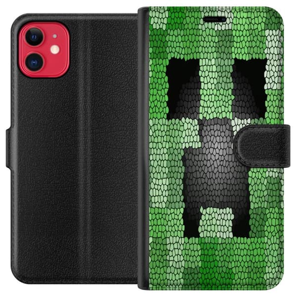 Yhteensopiva Lompakkokotelo Apple iPhone 11 Creeper / Minecraft