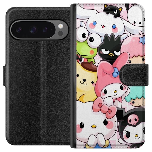 Google Pixel 9 Pro XL Lommeboketui Kawaii Sanrio Crew