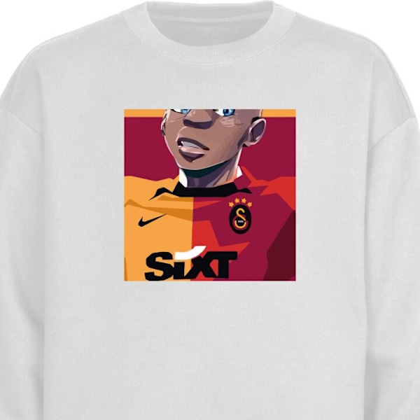 Sweatshirt for Voksen | Klassisk Collegegenser Victor Osimhen hvit XL