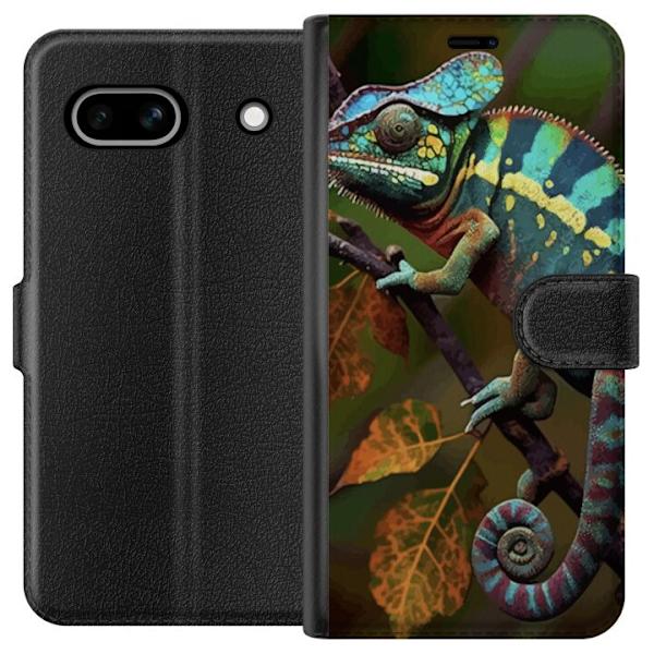 Google Pixel 7a Tegnebogsetui Edderkop Grafisk Streetwear Design Dyremønster Moderne Bylivsstil Populært Motiv Kreativ Kunst Trend