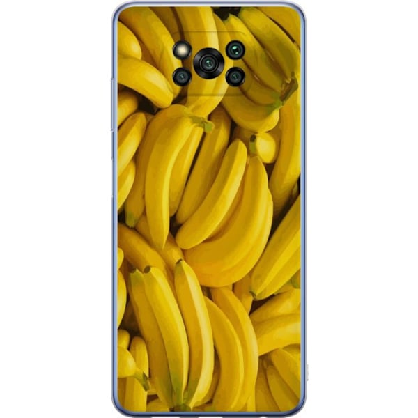 Xiaomi Poco X3 Pro Genomskinligt Skal Banana Pattern – lekfu