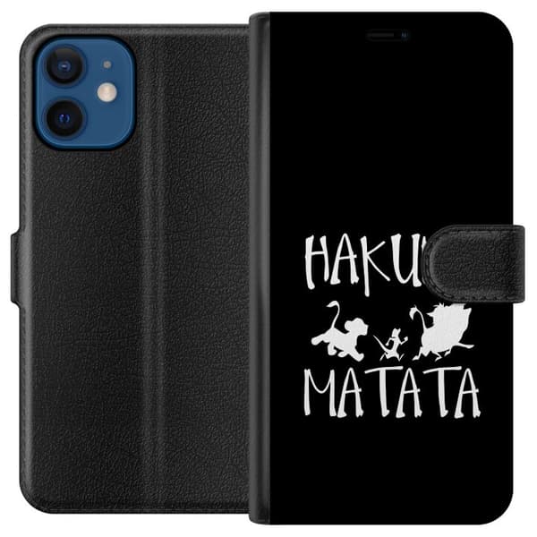 Kompatibelt Plånboksfodral till Apple iPhone 12 mini Hakuna Matata
