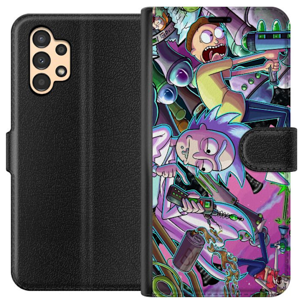 Samsung Galaxy A13 Lompakkokotelo Rick ja Morty