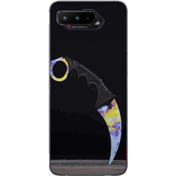 Asus ROG Phone 5 Genomskinligt Skal Karambit / Butterfly / M9