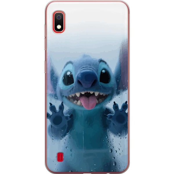 Samsung Galaxy A10 Genomskinligt Skal Stitch Window View – Stitch vid ett fönster i söt stil