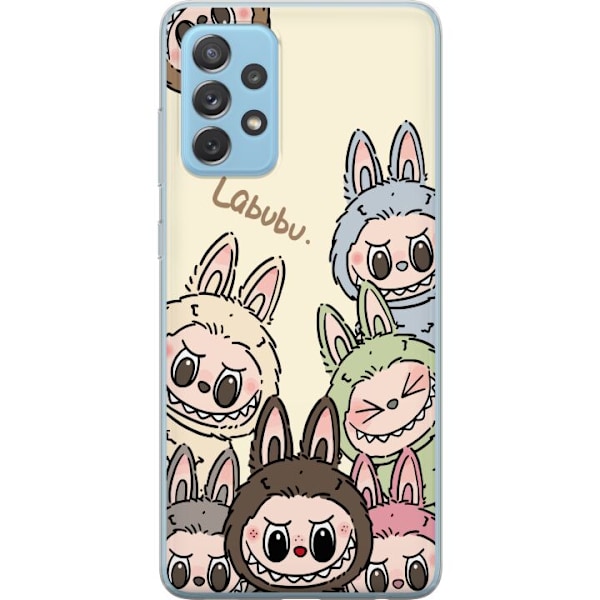 Samsung Galaxy A52 5G Genomskinligt Skal Labubu Pastel Collection
