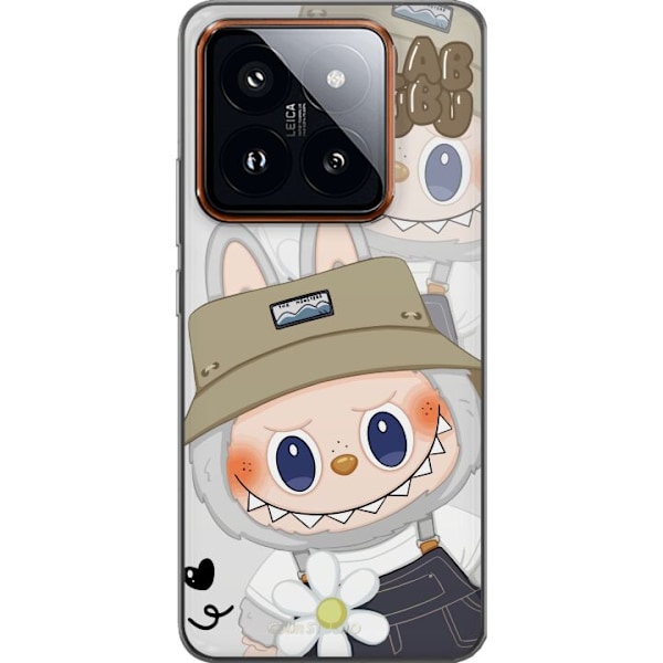 Xiaomi 14 Pro Läpinäkyvä kuori Labubu Minimal Mood - Yksinkertainen ja tyylikäs hirviösuunnittelu