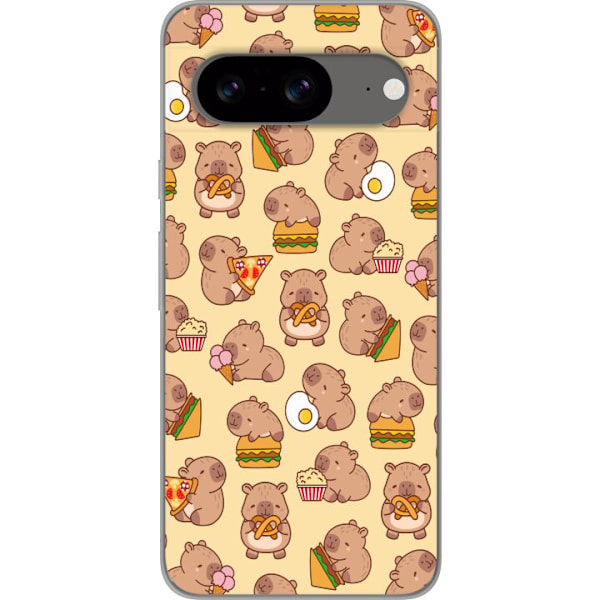 Google Pixel 8 Läpinäkyvä kuori Kawaii capybara puhelinkotelo useilla söpöillä hahmoilla