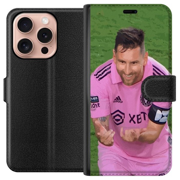 Apple iPhone 16 Pro Lompakkokotelo Lionel Messi