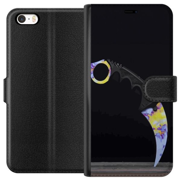Apple iPhone 5 Plånboksfodral Karambit / Butterfly / M9 Bayon