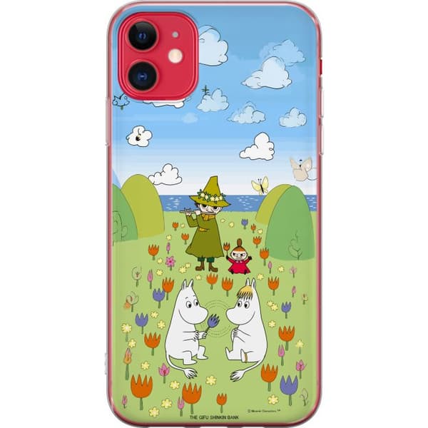 Kompatibelt Mobildeksel til Apple iPhone 11 Mumin i blomsteräng grønn
