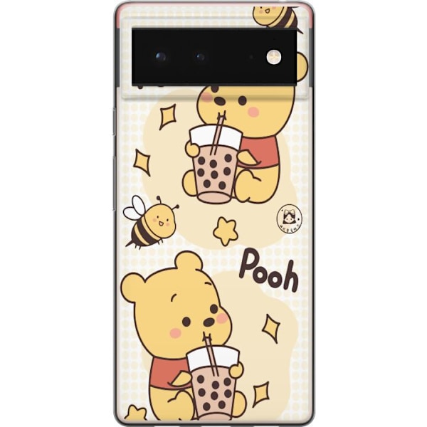 Google Pixel 6 Läpinäkyvä kuori Nalle Pooh - klassinen karh