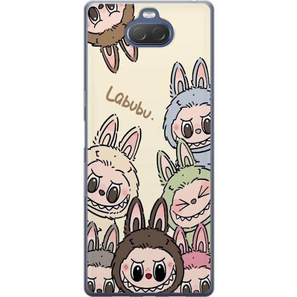 Sony Xperia 10 Plus Läpinäkyvä kuori Labubu Pastel Collecti