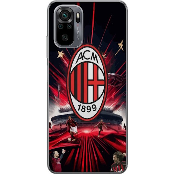 Xiaomi Redmi Note 10S Gjennomsiktig deksel AC Milan