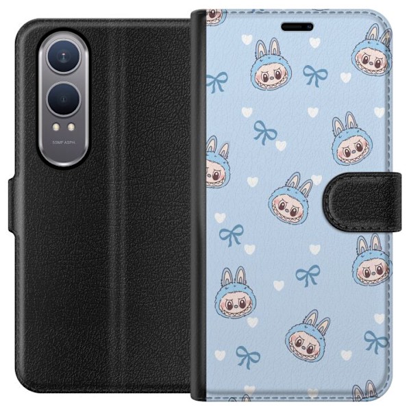 OnePlus Nord CE4 Lite Tegnebogsetui Labubu Ildånd