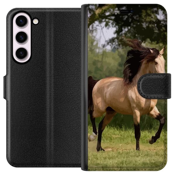 Kompatibelt Plånboksfodral till Samsung Galaxy S23+ Häst