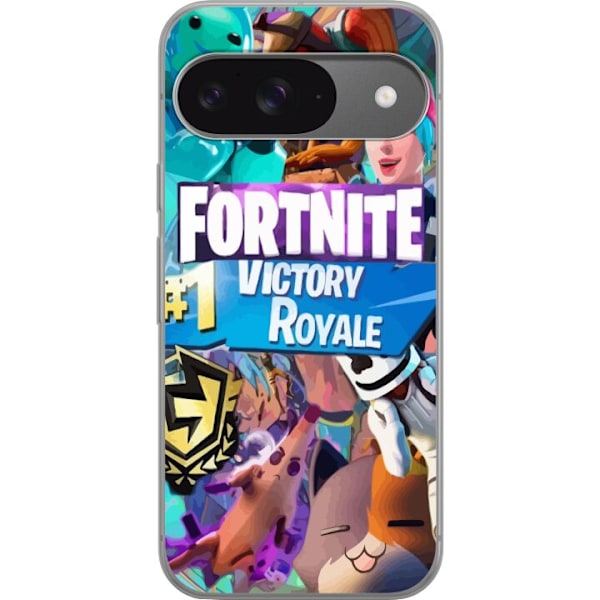 Google Pixel 9 Pro Genomskinligt Skal Fortnite