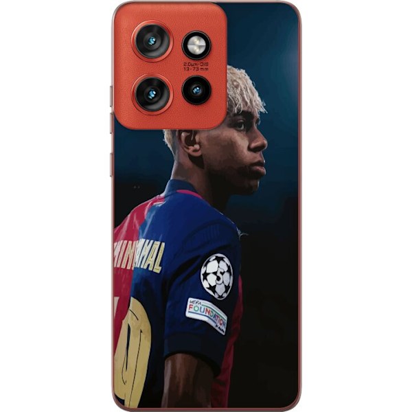 Motorola Edge 50 Neo Genomskinligt Skal Lamine Yamal – Barcelonas Wonderkid i Fokus