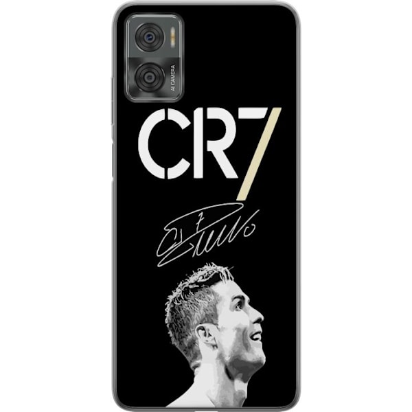 Motorola Moto E22i Genomskinligt Skal CR7 Ronaldo