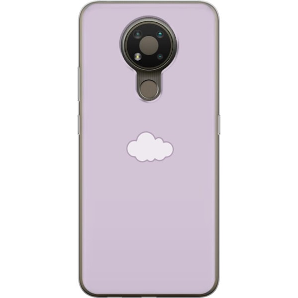 Nokia 3.4 Gennemsigtig cover Lilla Sky - minimalistisk sky på