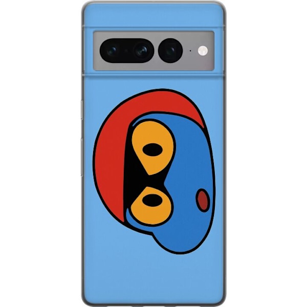 Google Pixel 7 Pro Läpinäkyvä kuori Bold Bot Head