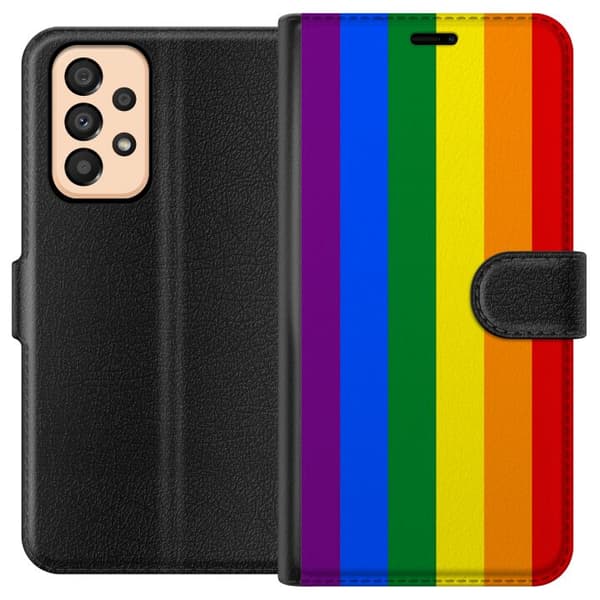 Kompatibelt Plånboksfodral till Samsung Galaxy A33 5G Pride Flagga
