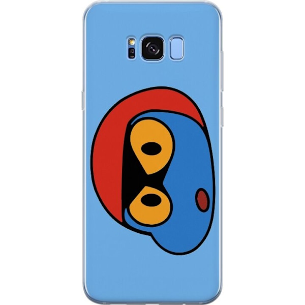 Samsung Galaxy S8 Läpinäkyvä kuori Bold Bot Head