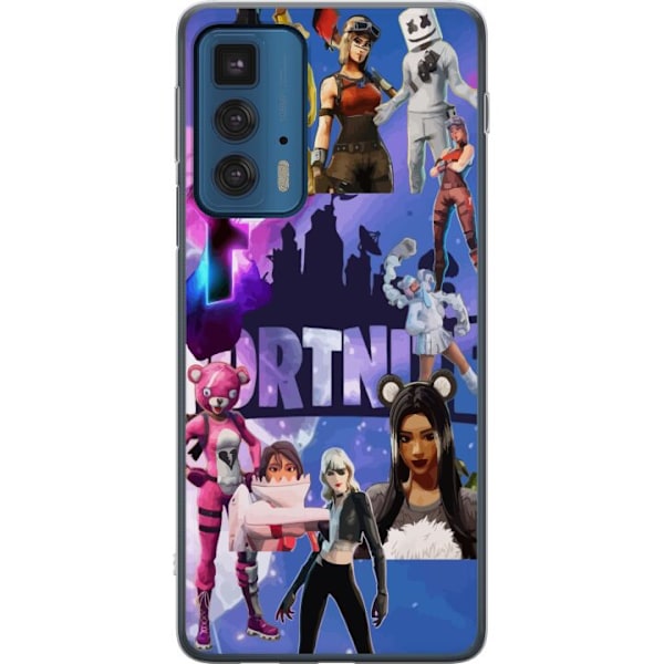 Motorola Edge 20 Pro Gennemsigtig cover Fortnite