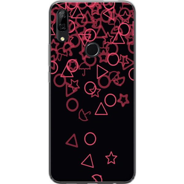 Huawei P Smart Z Genomskinligt Skal Squid Game Ikoner Serie Design Populärt TV Spel Ikoner Grafiskt Motiv Asiatisk Trend Dramaserie
