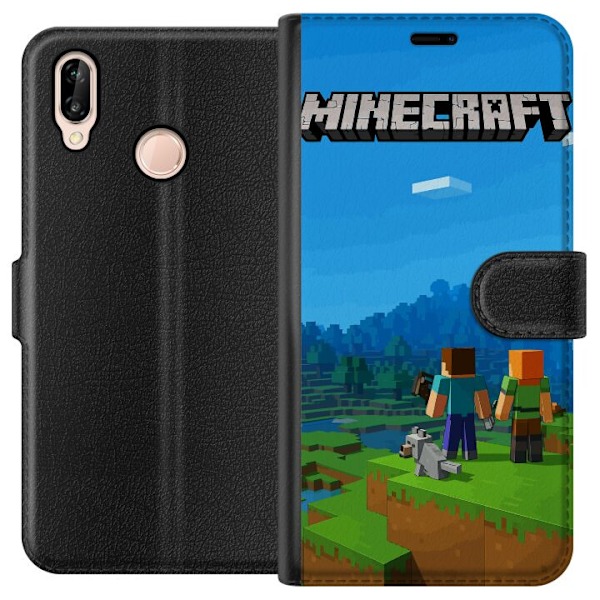 Huawei P20 lite Lompakkokotelo Minecraft Key Art