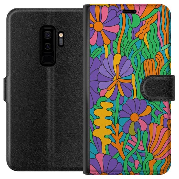 Kompatibel Tegnebogsetui til Samsung Galaxy S9+ Farveeksplosion