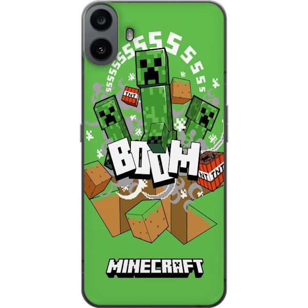 Nothing CMF Phone 1 Genomskinligt Skal Minecraft Boom