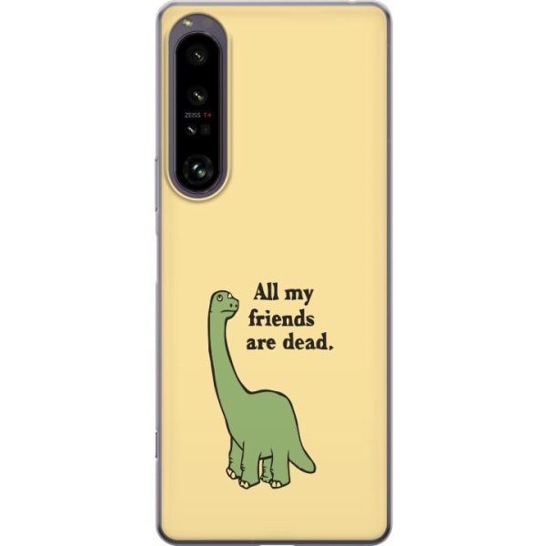 Sony Xperia 1 IV Gennemsigtig cover Dinosaurer