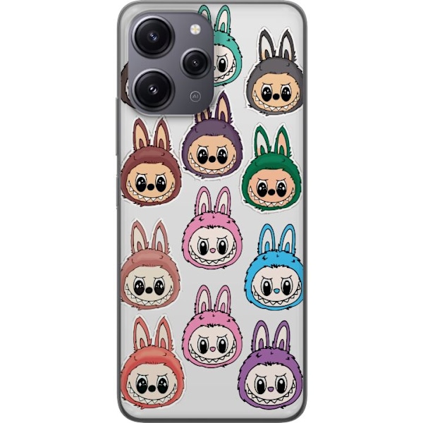 Xiaomi Redmi 12 Läpinäkyvä kuori Labubu Macaron Monster - S