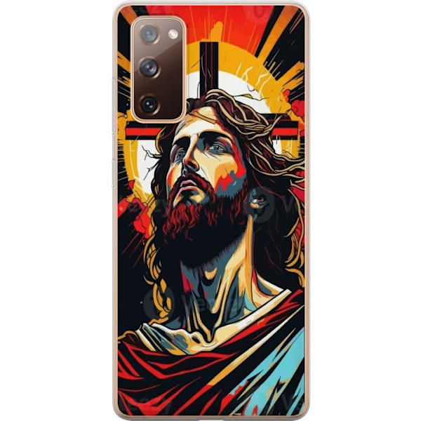 Samsung Galaxy S20 FE Läpinäkyvä kuori Jeesus ja Kortti - u
