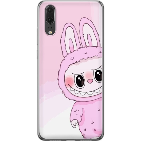Huawei P20 Genomskinligt Skal Labubu Bunny Series