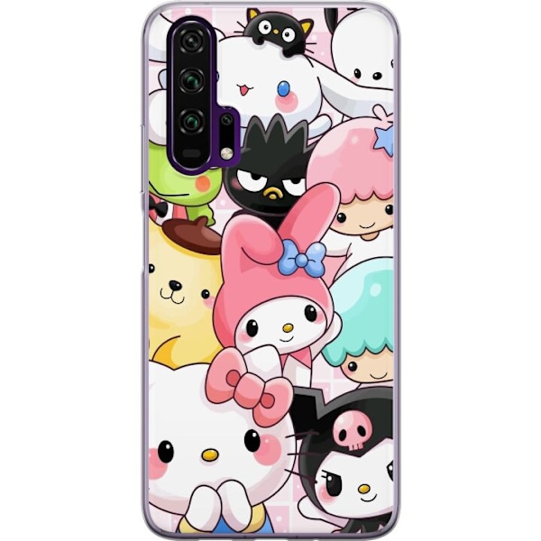 Honor 20 Pro  Läpinäkyvä kuori Kawaii Sanrio Crew