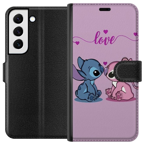 Samsung Galaxy S22+ 5G Lommeboketui Lilo & Stitch – Angel Ed
