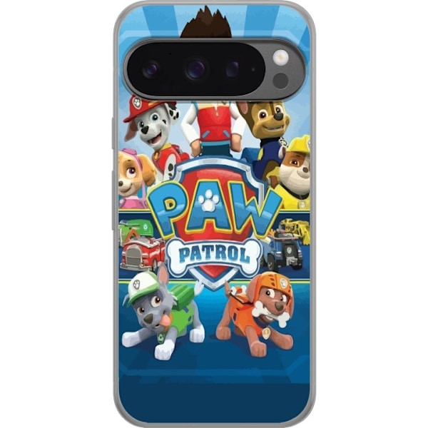 Google Pixel 9 Pro XL Läpinäkyvä kuori Paw Patrol