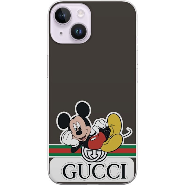 Apple iPhone 15 Plus Gennemsigtig cover Gucci Musse Pig