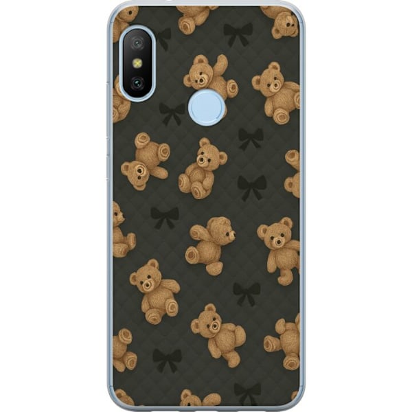 Xiaomi Mi A2 Lite Läpinäkyvä kuori Teddy Halauksia