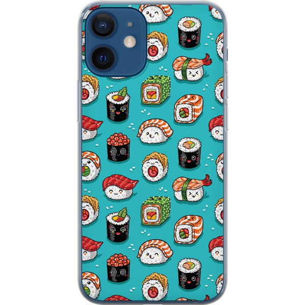 Apple iPhone 12  Läpinäkyvä kuori Sushi