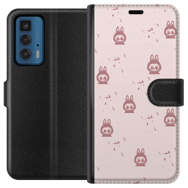 Motorola Edge 20 Pro Tegnebogsetui Labubu Neon Pop - Neonfarve