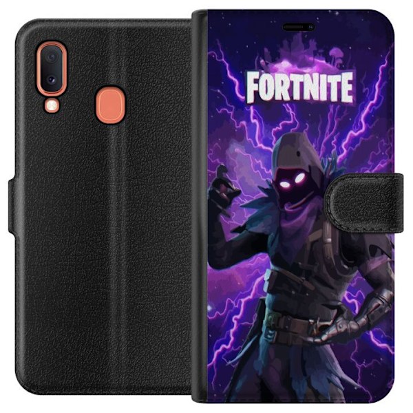 Samsung Galaxy A20e Tegnebogsetui Fortnite Raven