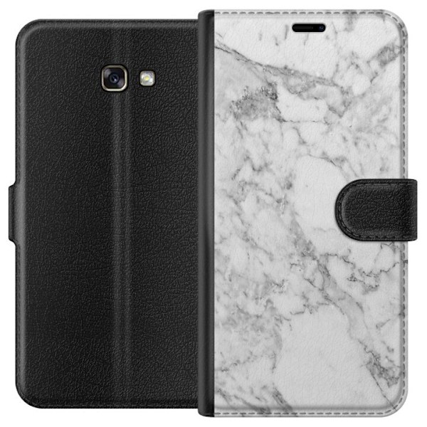 Samsung Galaxy A3 (2017) Tegnebogsetui Marmor Hvid