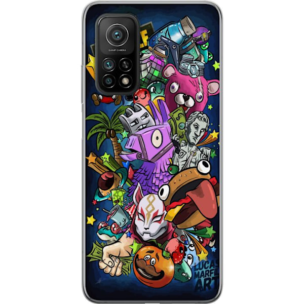 Xiaomi Mi 10T 5G Gennemsigtig cover Fortnite