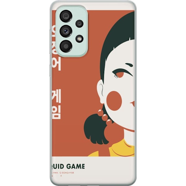 Samsung Galaxy A73 5G Gennemsigtig cover Squid Game