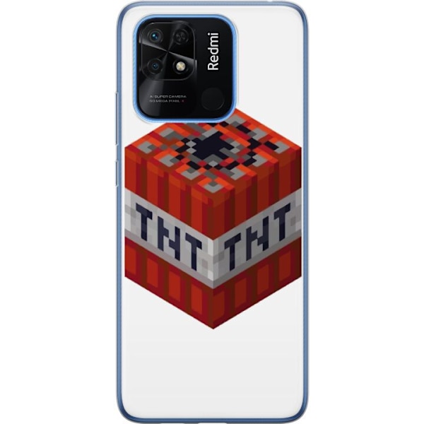 Xiaomi Redmi 10C Genomskinligt Skal Minecraft TNT