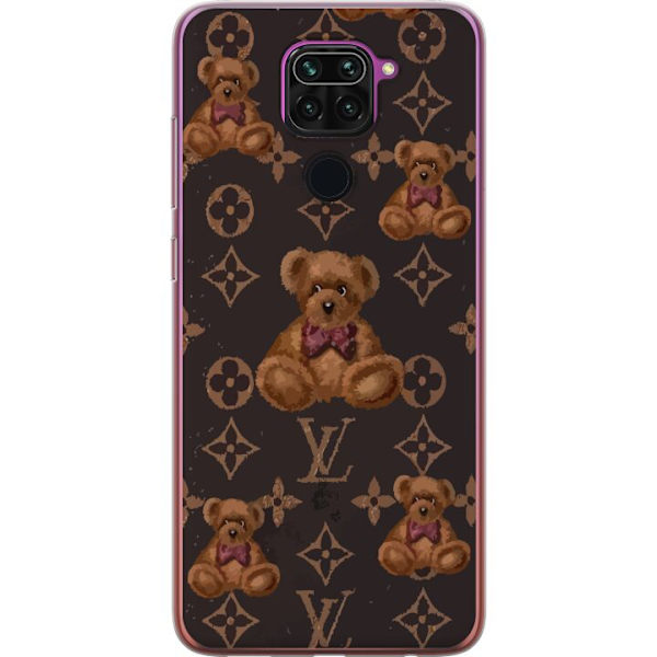 Xiaomi Redmi Note 9 Läpinäkyvä kuori Louis Vuitton Teddykarhu Kuvio Ylellinen Muotisuunnittelu Suosittu Motiivi Muoti-Trendi Ylelliset Asusteet